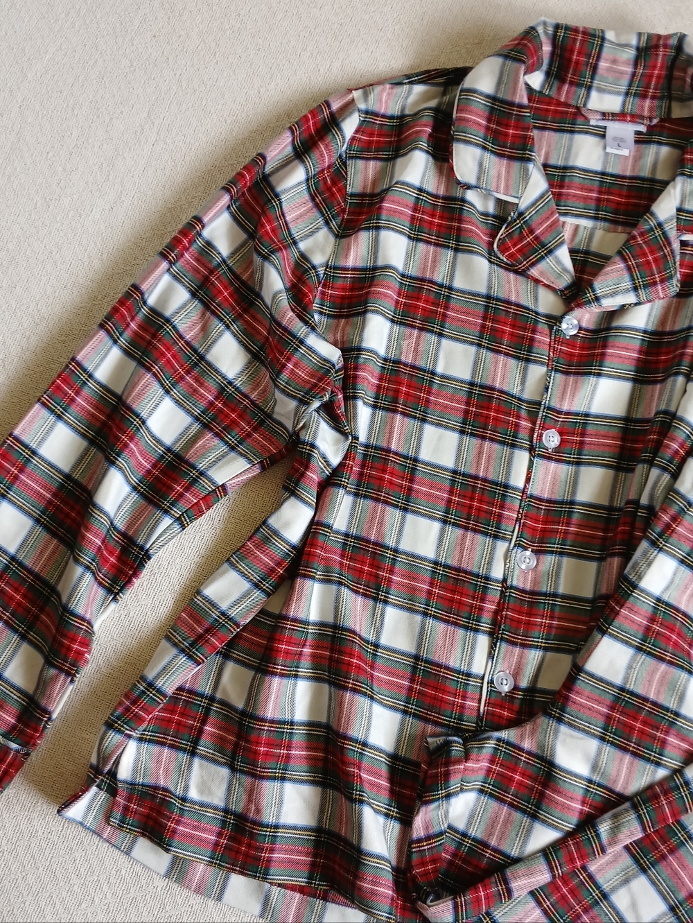 pottery barn ♡ plaid pajama sleep set holiday large cabin festival tartan - Picture 3 of 13